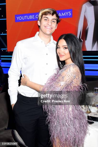 Collin Vogt and Gabi DeMartino attend The 9th Annual Streamy Awards on December 13, 2019 in Los Angeles, California.