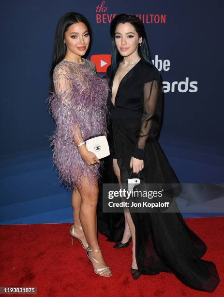 Gabi Demartino and Niki Demartino attend the 9th Annual Streamy Awards at The Beverly Hilton Hotel on December 13, 2019 in Beverly Hills, California.