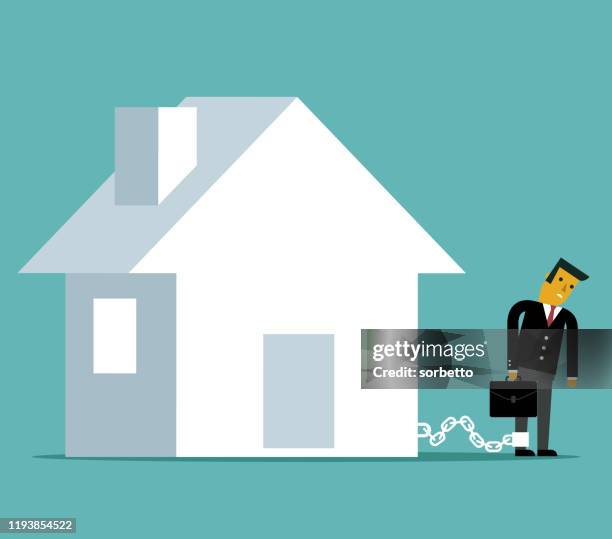 mortgage - businessman - bribe stock illustrations