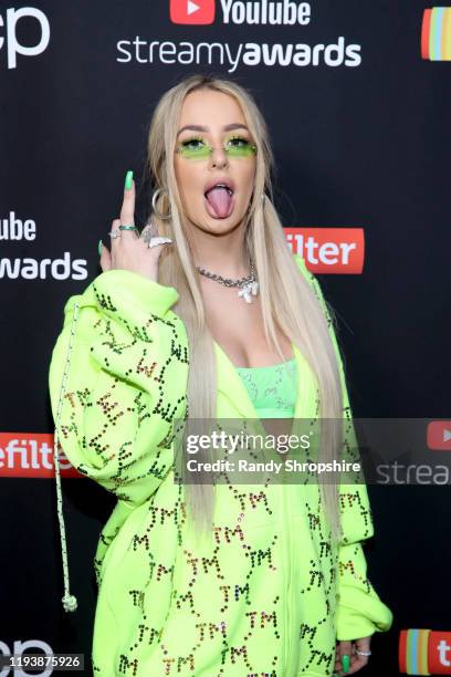 Tana Mongeau attends 2019 Streamys after party at Mondrian Sky Bar on December 13, 2019 in West Hollywood, California.