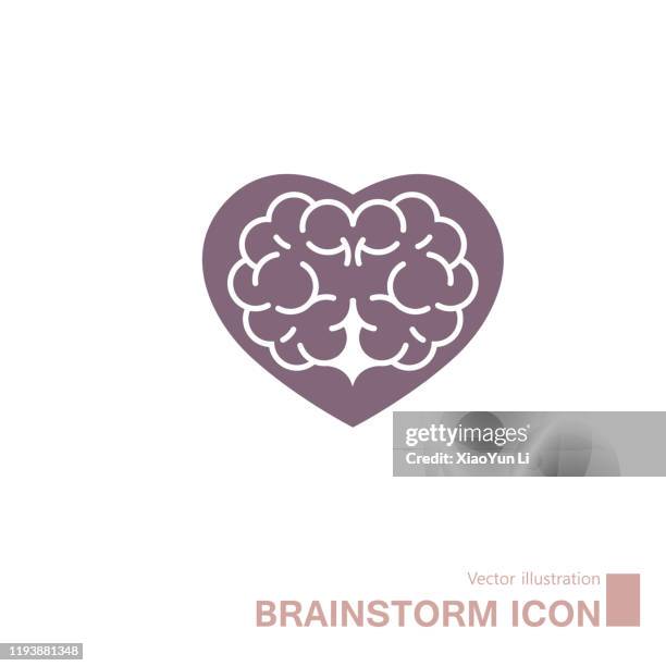 brainstorming-konzept-design. - brain logo stock-grafiken, -clipart, -cartoons und -symbole