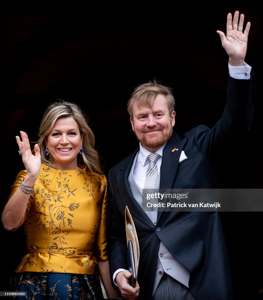 Dutch Royal Family Attends New Year Reception For Diplomatic Corps At Royal Palace In Amsterdam