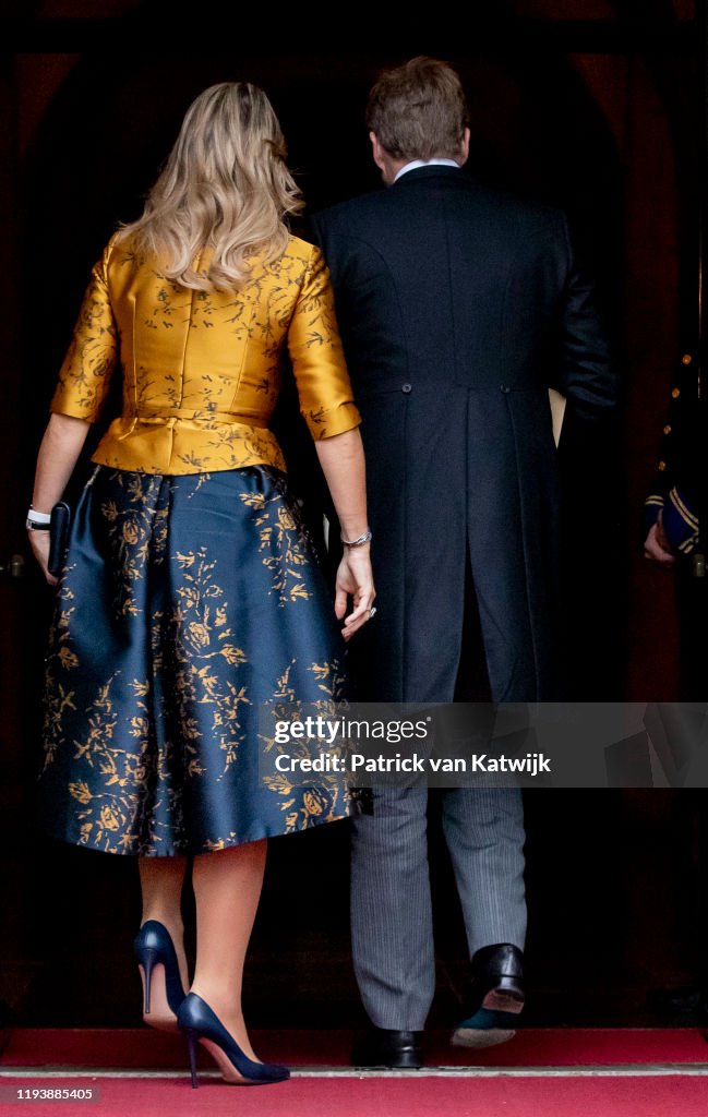 Dutch Royal Family Attends New Year Reception For Diplomatic Corps At Royal Palace In Amsterdam