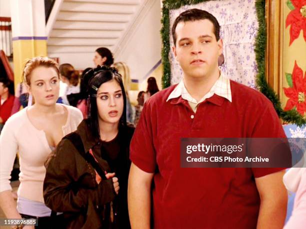 The movie "Mean Girls", directed by Mark Waters. Seen here from left, Lindsay Lohan , Lizzy Caplan and Daniel Franzese . Initial theatrical release...