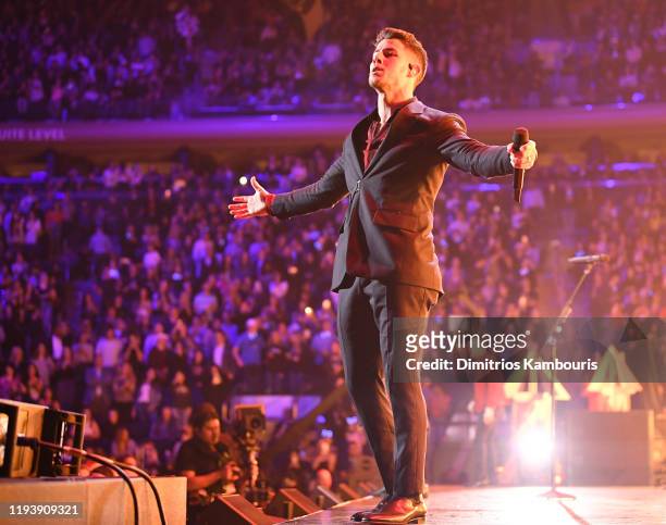 Nick Jonas performs onstage during iHeartRadio's Z100 Jingle Ball 2019 Presented By Capital One on December 13, 2019 in New York City.