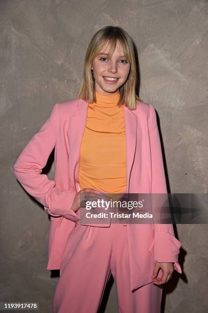 Lina Larissa Strahl attends the KXXK show during Berlin Fashion Week Autumn/Winter 2020 at Kraftwerk Mitte on January 15, 2020 in Berlin, Germany.