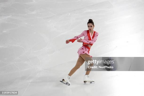 Schermann Regina from Hungary competes in the Figure Skating: Mixed NOC Team Woman Single Akating during 6 day of Winter Youth Olympic Games Lausanne...