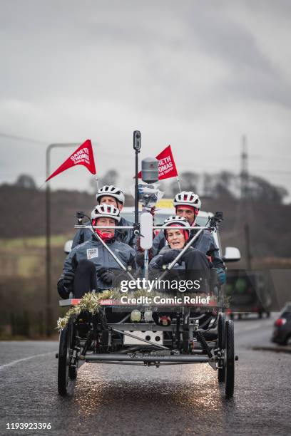 Former Welsh and British Lions rugby captain Gareth Thomas begins Day 6 of the Tour De Trophy challenge in aid of Sport Relief. Cycling from Cardiff...