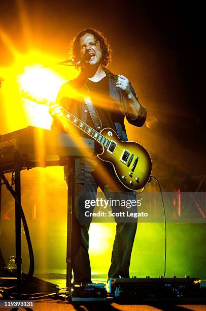Korel Tunador of The Goo Goo Dolls performs at the Meadow Brook Music Festival on July 17, 2011 in Rochester, Michigan.