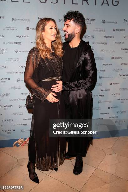 Fiona Erdmann and Micha during the Marcel Ostertag Runway Show AW20 "Memory" as part of the Berlin Fashion Week Autumn/Winter 2020 at Westin Grand...