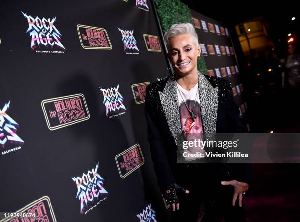 Frankie Grande attends Opening Night Of Rock Of Ages Hollywood at The Bourbon Room on January 15, 2020 in Hollywood, California.