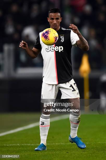 Danilo Luiz da Silva of Juventus FC in action during the Coppa Italia football match between Juventus FC and Udinese Calcio. Juventus FC won 4-0 over...