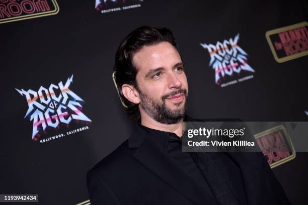 Nick Cordero attends Opening Night Of Rock Of Ages Hollywood At The Bourbon Room at The Bourbon Room on January 15, 2020 in Hollywood, California.