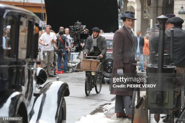 Picture taken on August 24, 2010 shows part of the film set of "The Invention of Hugo Cabret", directed by US Martin Scorsese in Paris. On September...