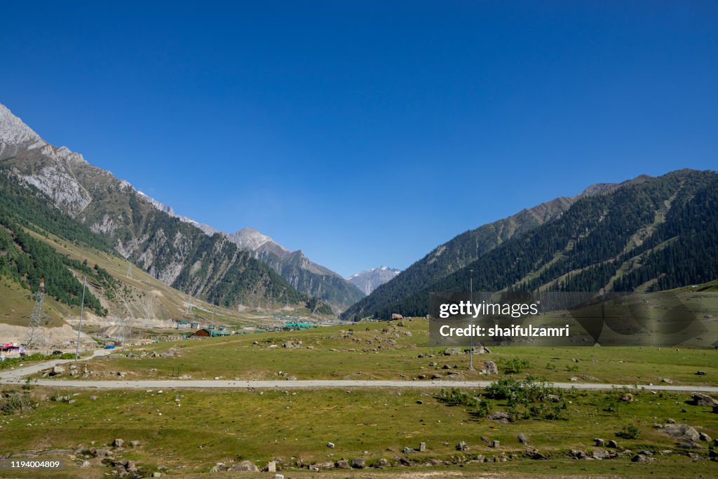 Beautiful mountain landscape of Sonamarg, Jammu and Kashmir state, India.