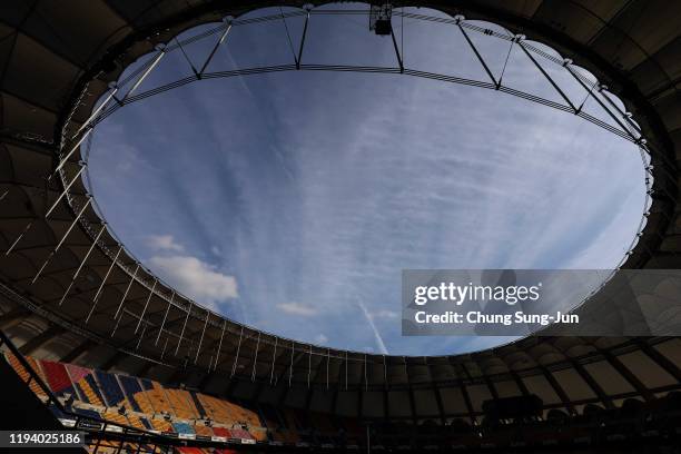 General view of the Busan Asiad Main Stadium prior to the EAFF E-1 Football Championship match between South Korea and Chinese Taipei at Busan Asiad...