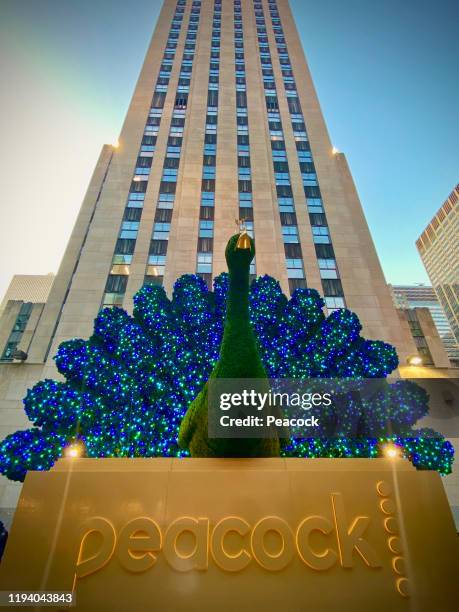 Pictured: Peacock at 30 Rockefeller Plaza --