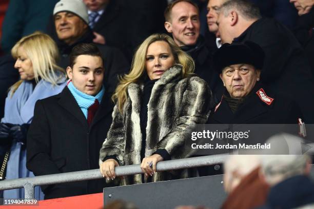 Jack Sullivan, Managing Director of West Ham United Women, Emma Benton-Hughes, partner of David Sullivan and David Sullivan, co owner of West Ham...