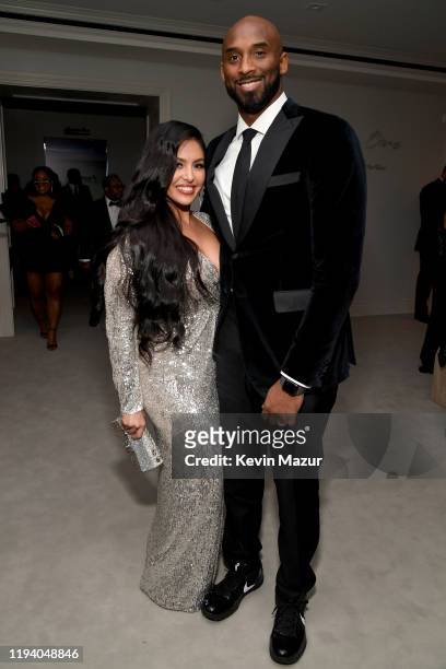 Vanessa Laine Bryant and Kobe Bryant attend Sean Combs 50th Birthday Bash presented by Ciroc Vodka on December 14, 2019 in Los Angeles, California.