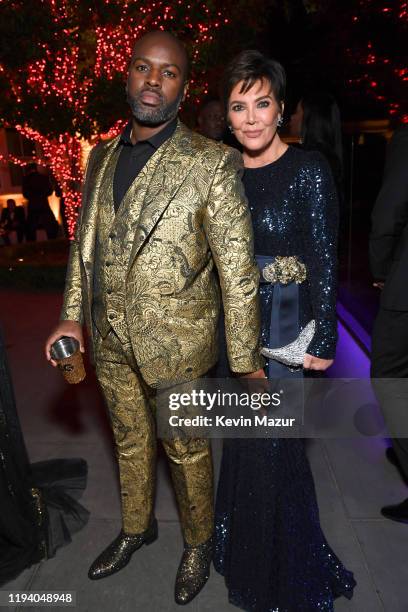 Corey Gamble and Kris Jenner attend Sean Combs 50th Birthday Bash presented by Ciroc Vodka on December 14, 2019 in Los Angeles, California.