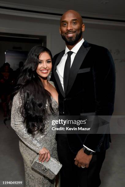 Vanessa Laine Bryant and Kobe Bryant attend Sean Combs 50th Birthday Bash presented by Ciroc Vodka on December 14, 2019 in Los Angeles, California.