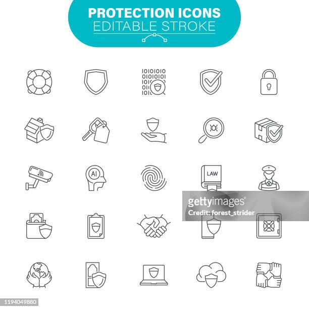 illustrations, cliparts, dessins animés et icônes de icônes de protection - threats