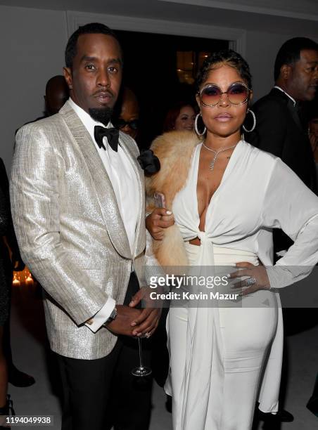 Sean Combs and Misa Hylton attend Sean Combs 50th Birthday Bash presented by Ciroc Vodka on December 14, 2019 in Los Angeles, California.