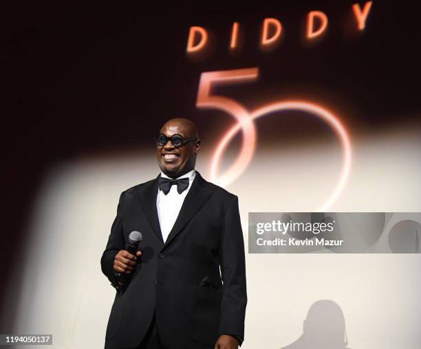 Andre Harrell speaks onstage during Sean Combs 50th Birthday Bash presented by Ciroc Vodka on December 14, 2019 in Los Angeles, California.