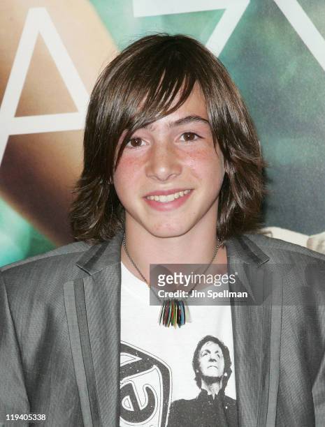 Actor Jonah Bobo attends the "Crazy, Stupid, Love." World Premiere at the Ziegfeld Theater on July 19, 2011 in New York City.