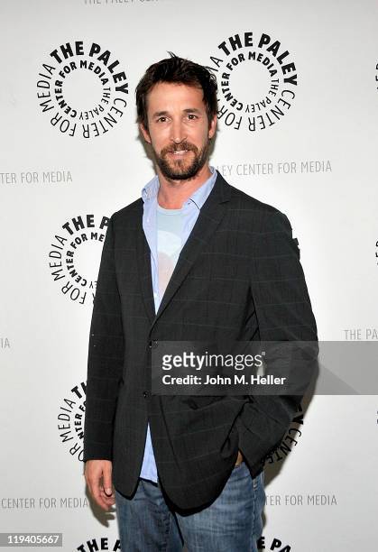 Actor Noah Wyle attends an evening with the cast of "Falling Skies" presented by the Paley Center for Media at the Paley Center for Media on July 19,...