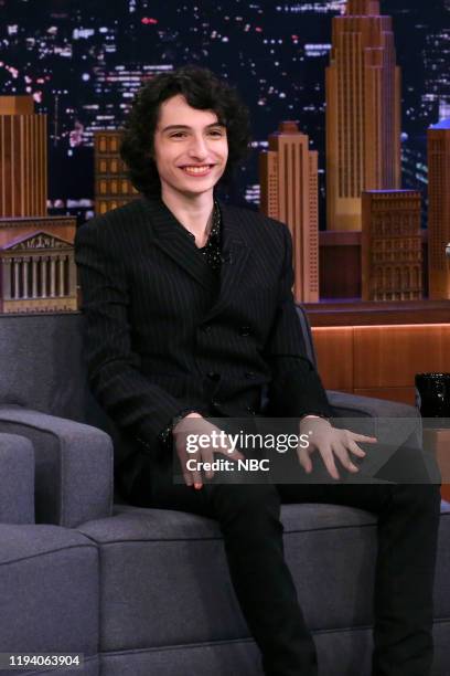 Episode 1189 -- Pictured: Actor Finn Wolfhard during an interview on January 16, 2020 --