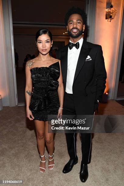 Jhené Aiko and Big Sean attend Sean Combs 50th Birthday Bash presented by Ciroc Vodka on December 14, 2019 in Los Angeles, California.