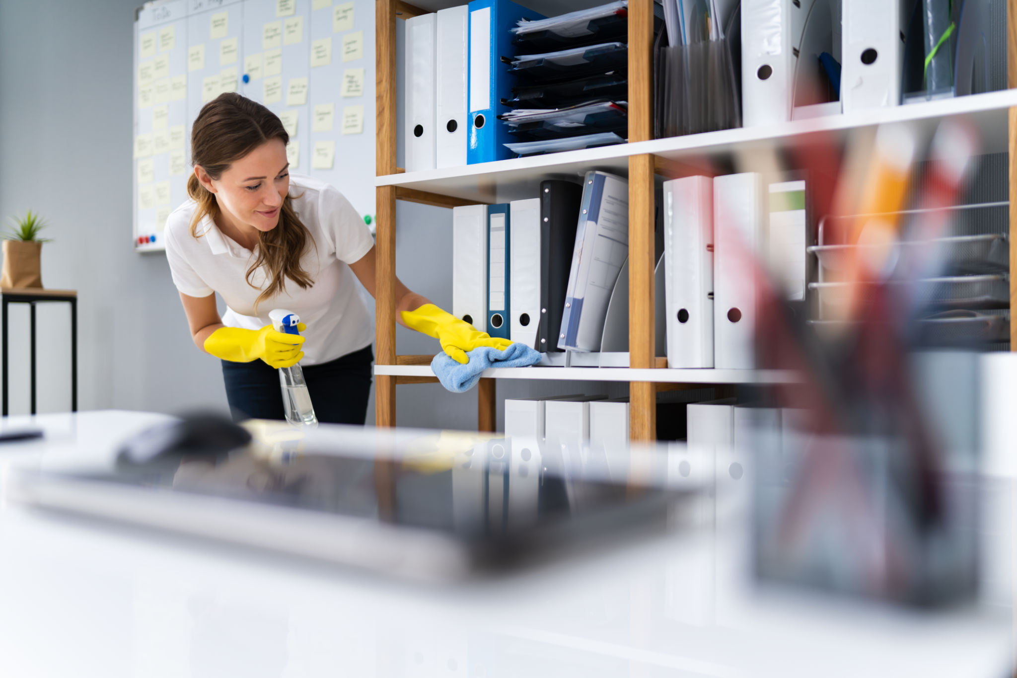 cleaning office kitchen