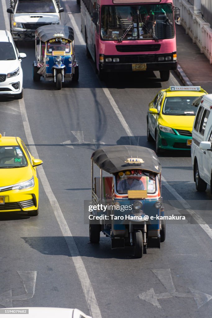 City road in Bangkok of Thailand