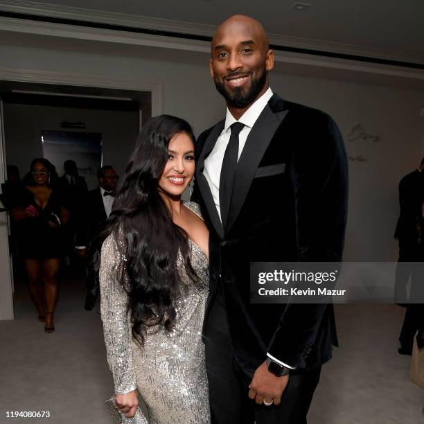 Vanessa Laine Bryant and Kobe Bryant attend Sean Combs 50th Birthday Bash presented by Ciroc Vodka on December 14, 2019 in Los Angeles, California.