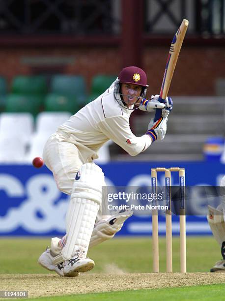 Northamptonshire's Michael Hussey in action during the Cheltenham & Gloucester Trophy match played between Northamptonshire Board XI and...