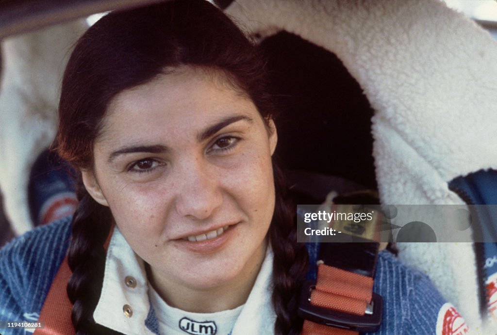 First Woman Rally Driver La pilote de rallye française Michèle Mouton pose lors du Rallye ...