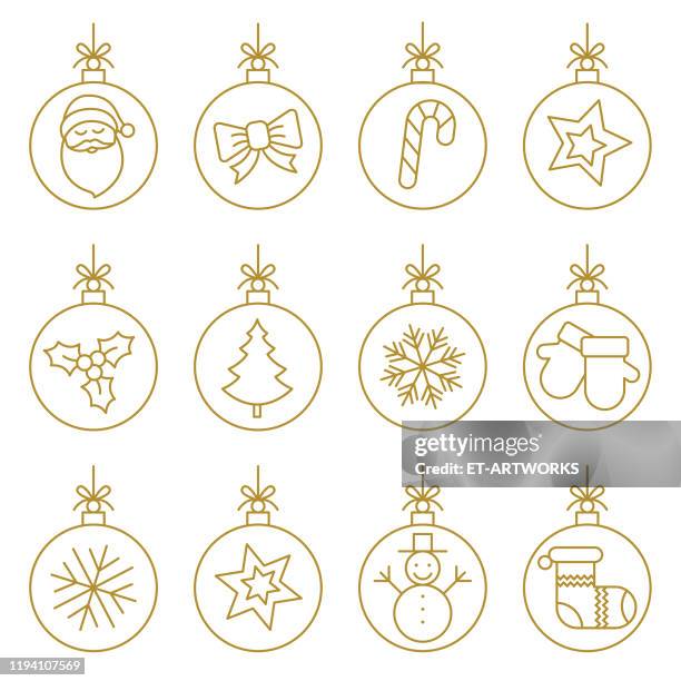 weihnachten icons set - vektor - weihnachten kerze stock-grafiken, -clipart, -cartoons und -symbole