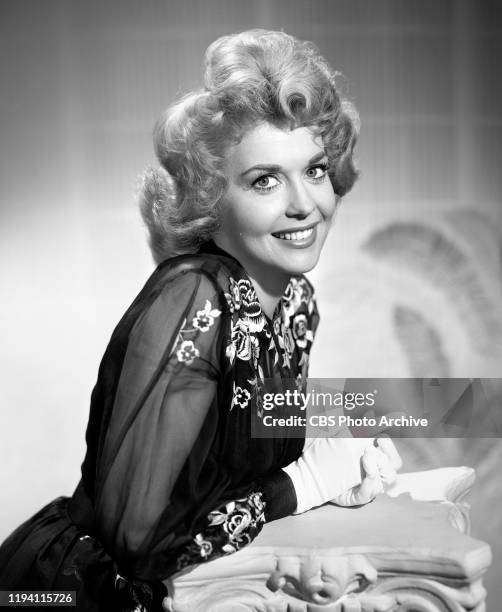 Portrait of actress Donna Douglas. She portrays Elly May Clampett on the CBS television situation comedy, The Beverly Hillbillies. June 28, 1962.