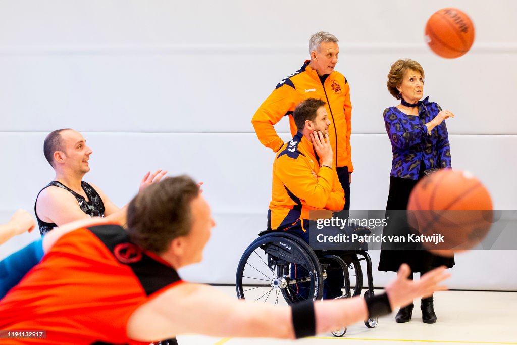 Princess Margriet Of The Netherlands Visits Military Revalidation Center In Aardenburg