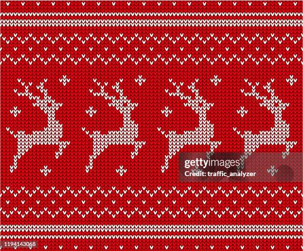 christmas sweater pattern - ugly wallpaper stock illustrations