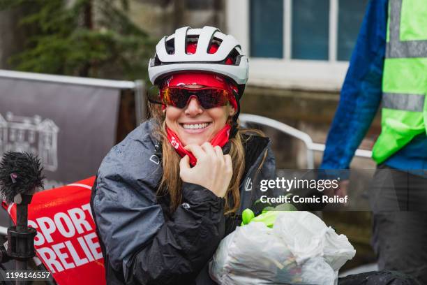 Former Welsh and British Lions rugby captain Gareth Thomas on Day 6 of the Tour De Trophy challenge in aid of Sport Relief. Cycling from Cardiff to...