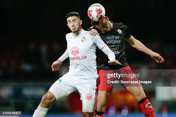 Reda Kharchouch of Telstar, Thomas Oude Kotte of Excelsior Rotterdam during the Dutch Keuken Kampioen Divisie match between Excelsior v Telstar at...