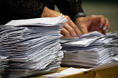 counting ballot papers during election