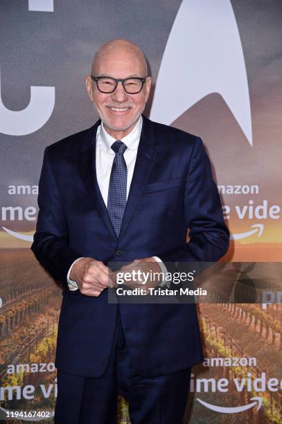 British actor Sir Patrick Stewart attends the "Star Trek: Picard" fan screening at Zoo Palast on January 17, 2020 in Berlin, Germany.