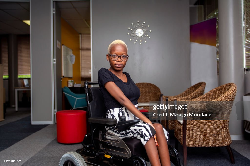 Confident woman in the office