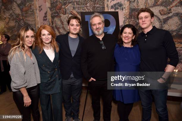 Sarah Jessica Parker, Krysty Wilson-Cairns, Dean-Charles Chapman, Sam Mendes, Pippa Harris and George MacKay attend a special screening of '1917',...