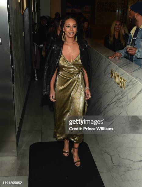 Keri Hilson attends her Private Birthday Dinner at Agency Phipps Plaza on December 12, 2019 in Atlanta, Georgia.