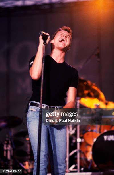 American Country musician Bryan White performs onstage at Country Thunder, Twin Lakes, Wisconsin, July 15, 1998.