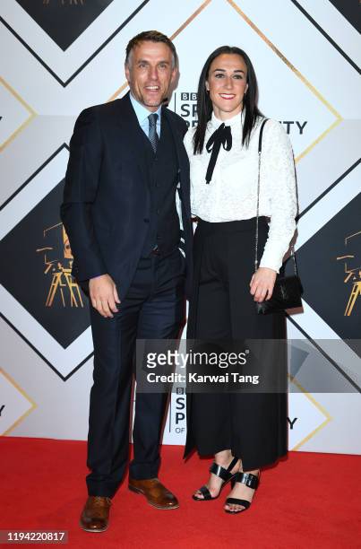 Phil Neville and Lucy Bronze attend the BBC Sport Personality of the Year 2019 at P&J Live Arena on December 15, 2019 in Aberdeen, Scotland.